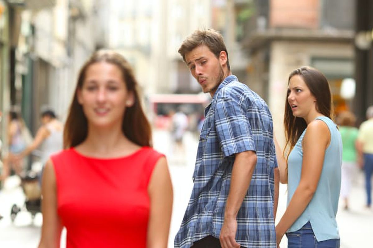 Distracted Boyfriend meme about Shrimp & Grits Kids