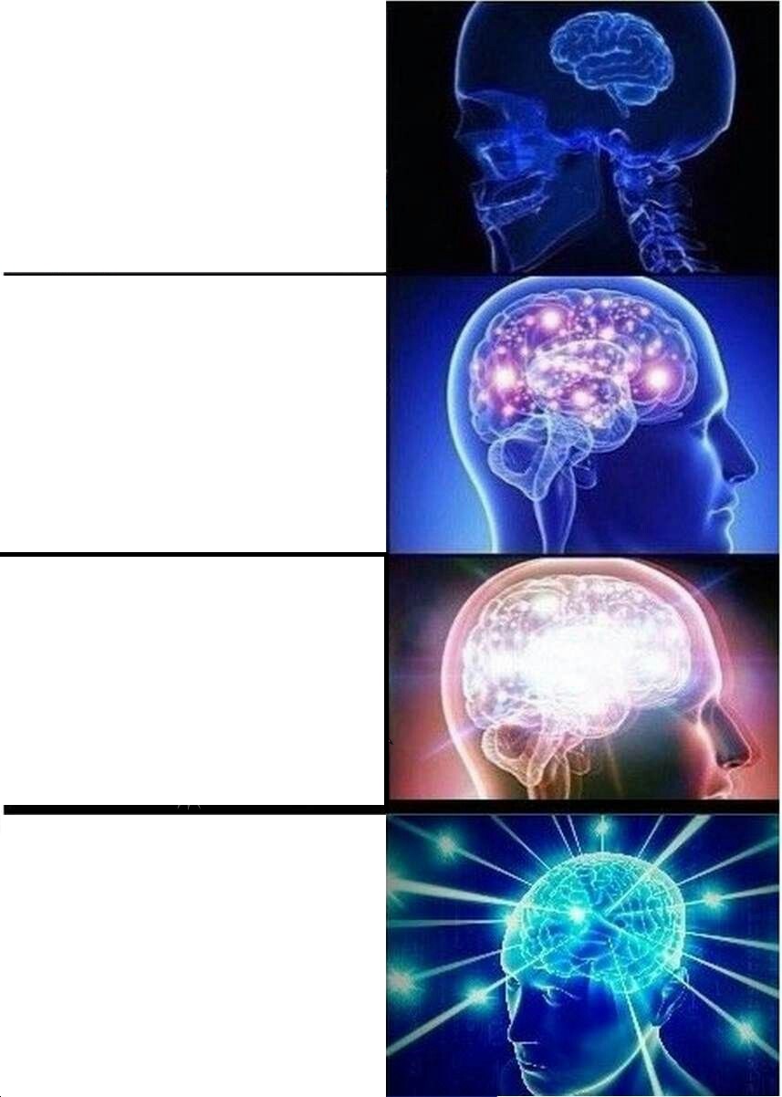 Expanding Brain meme about Shrimp & Grits Kids