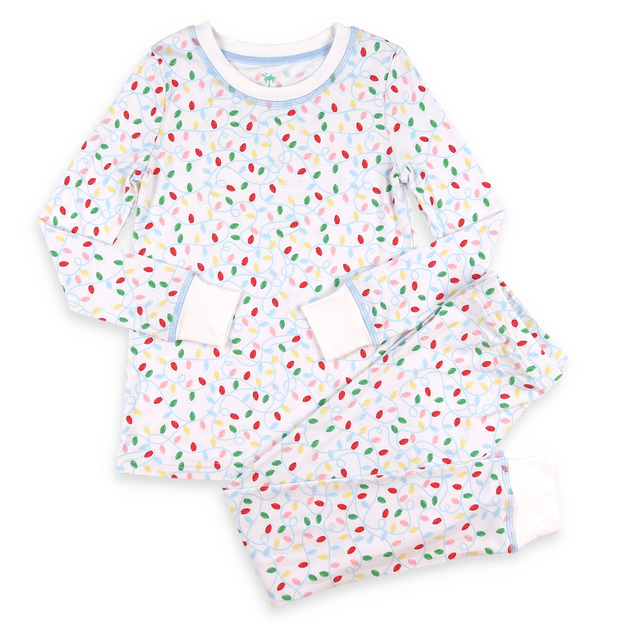 Bamboo loungewear set laid flat