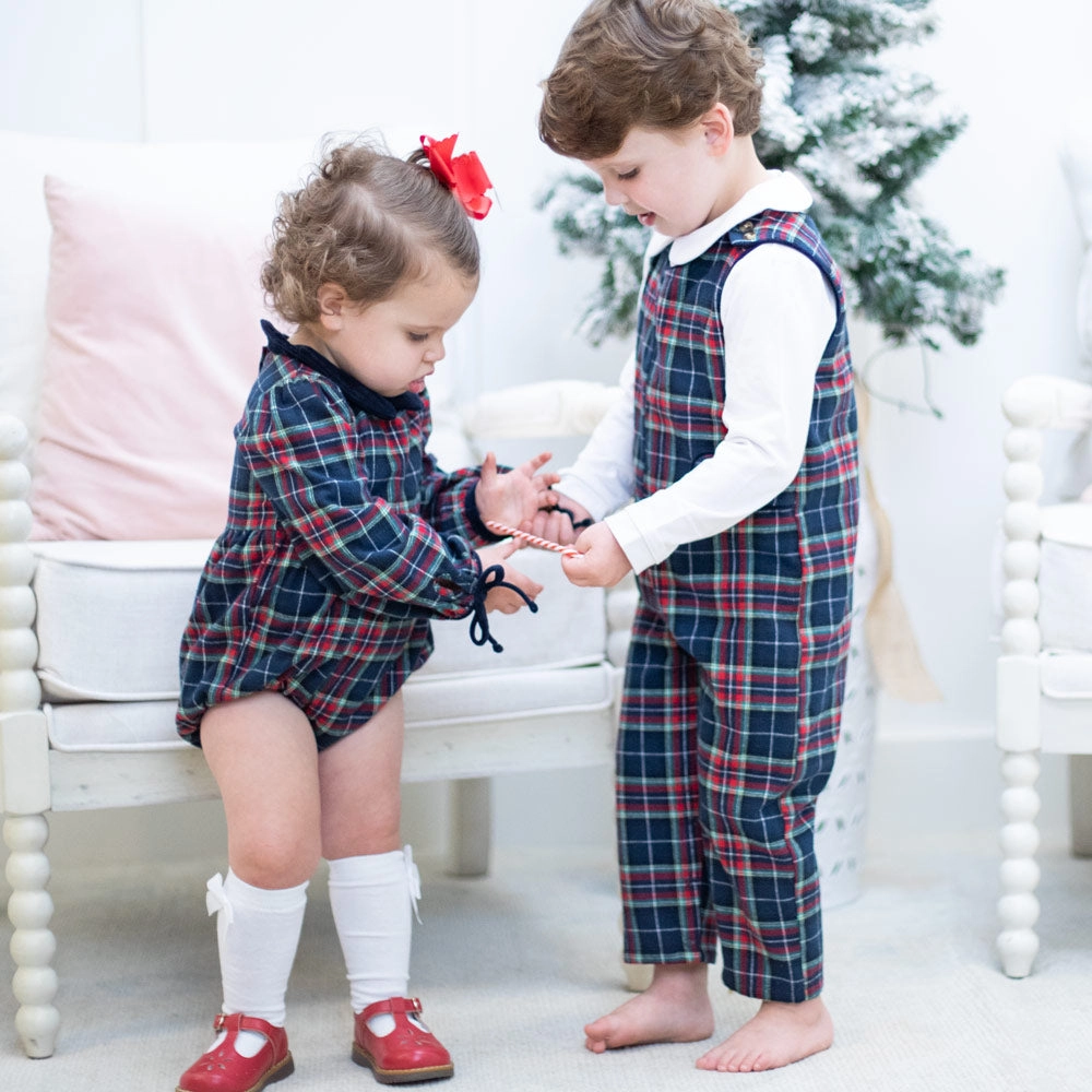 Navy Tartan Bubble