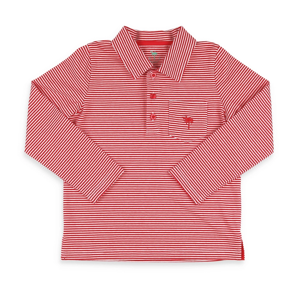 Red Stripe Polo